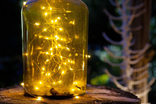 Idena Micro Lichterkette Innen 20 LEDs in Warmweiß, 1,25 m, 5 Stück