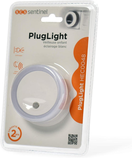 PlugLight Baby-Nachtlicht – Sanftes weißes Licht – Einschlafhilfe