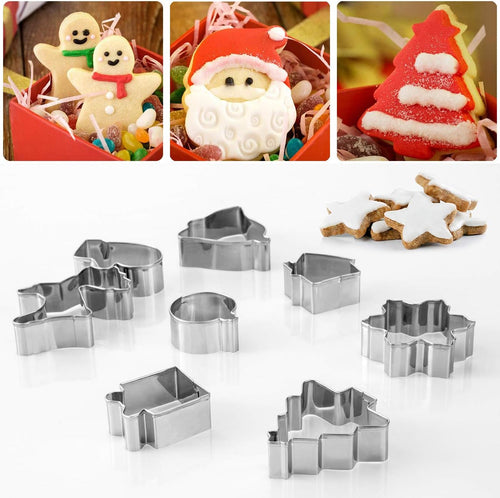 20TLG Ausstechformen Weihnachten Plätzchen Ausstecher Keksausstecher Backen