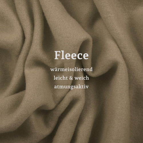 Bestlivings Fleecedecke 130x170 cm Taupe, angenehm wärmende Kuscheldecke