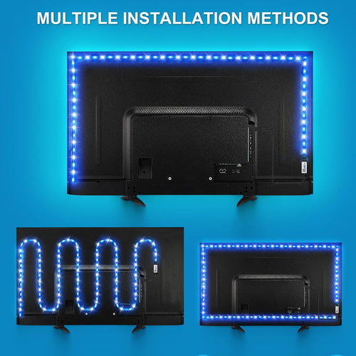 LED Strip 3m, USB RGB Streifen Mit App Fernbedienung, Music Sync Steuerbar Timer Einstellung, Band Selbstklebend Beleuchtung Lichter Verstellbare Helligkeiten Farbwechsel Für Tv/Schlafzimmer/Party