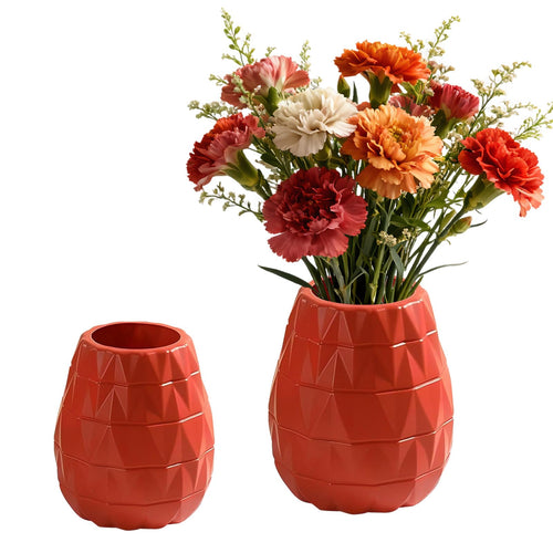 Kleine Weiße Vase Unzerbrechliche PE Plastik Vase im Skandinavischen