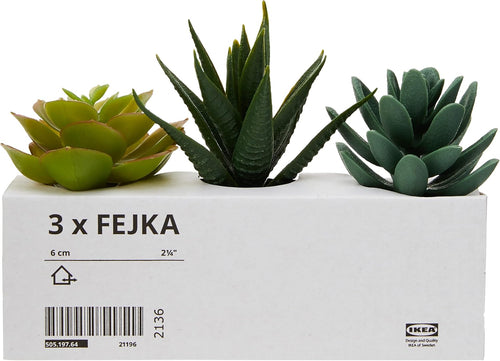 IKEA Künstliche Topfpflanze mit Topf, für drinnen und draußen, 203.953.31, Saftig