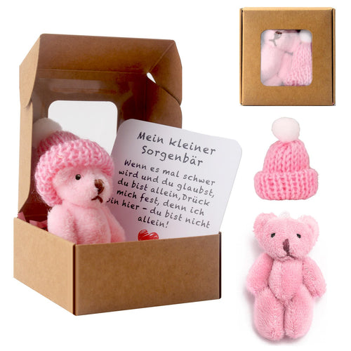 Pocket Hug Positive Mini-Teddybär, Bär In Einer Box Mini