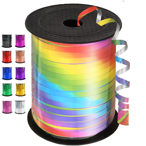 12 Rollen Geschenkband,10 m je Rolle Ringelband Bunt, Curling Ribbon Rolle für Hochzeit Partei Festival Dekoration Handwerk Geschenkverpackung Florist Luftballon