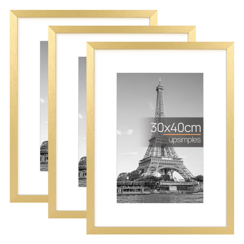 upsimples 3 Pack Bilderrahmen A4, Bilderrahmen Kinderzeichnungen A4,Picture Frame Schwarz für Fotos, Bilder, Poster