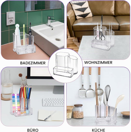 Acryl Stifthalter Klar Schreibtisch Organizer Accessoires