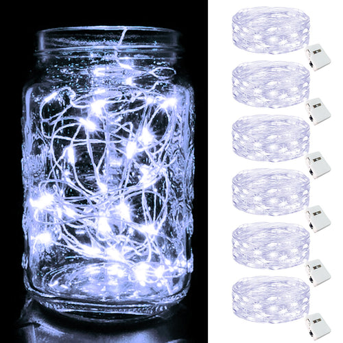 btfarm 12 Stück/3 Modi Lichterkette Batterie, 2M 20 LED Lichterkette Klein