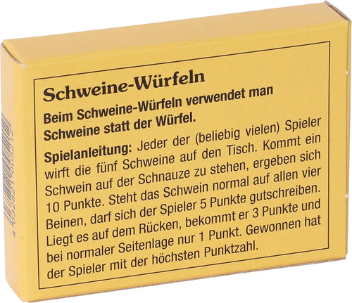 Bartl 103808 Mini-Spiel Schweine-Würfeln | Das beliebte Minispiel für unterwegs mit Freunden