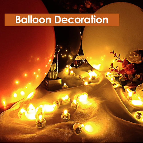 Yizhet LED Ballons Lichter, 60 Mini LED, Warmweiß