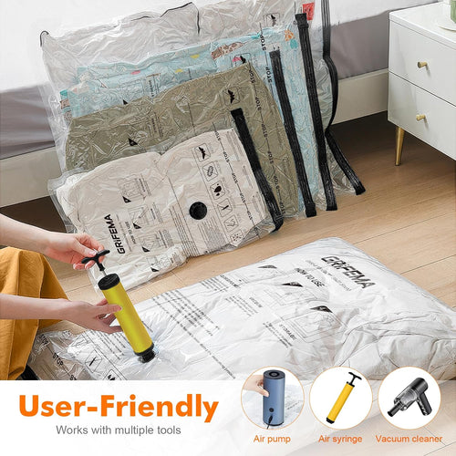 GRIFEMA GH83-4 Vakuumbeutel 6 Stück 60x40 cm für Kleidung