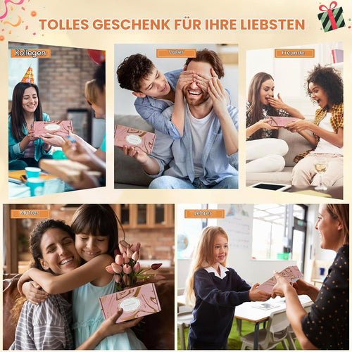 Duftkerzen Geschenkset, 2 Stück Natürliches SojaWachs Aromatherapie Kerzensets, Duftkerze Weihnachten Geschenkset für Frauen, Kleine Geschenk für MuttertagWeihnachten, Geburtstag, Valentinstag