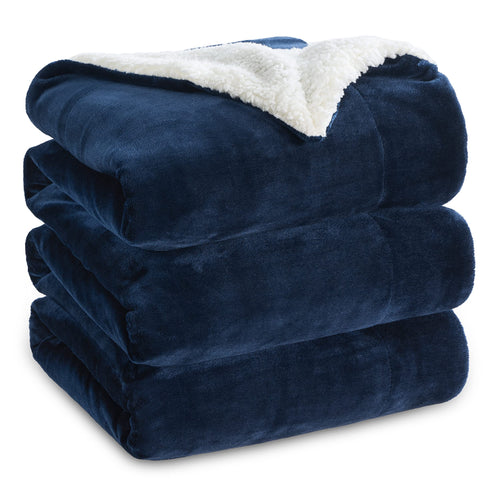 BEDSURE Sherpa Kuscheldecke Flauschig 150x200 - Sofadecke, Grau