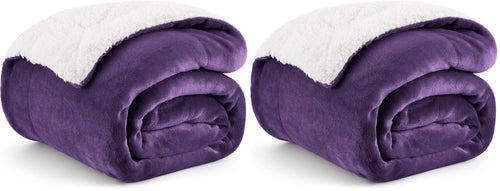 BEDSURE Sherpa Kuscheldecke Flauschig 150x200 - Sofadecke, Grau