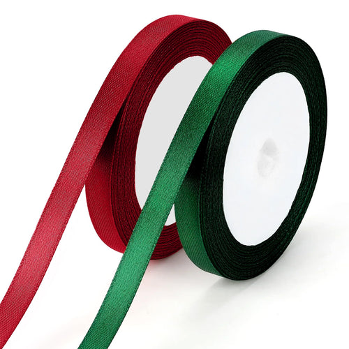 Geschenkband Rot 23 Meter 10mm Schleifenband Bordeaux Weinrot