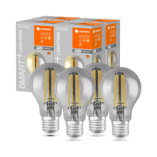 LEDVANCE E27 LED Lampe, SMART Home Wifi Edison Filament Stil Leuchtmittel mit 6W (540Lumen), Warmweiß (2500K) kompatibel mit Alexa, google oder App, Lampen im 1er-Pack