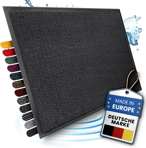 Bodenständig® Saubere Schuhe Dank saugstarkem Stoff (robust) perfekte Größe Anthrazit in 40x60cm - Fußmatte innen, Fussmatte innen - Schmutzfangmatte für innen Türmatte