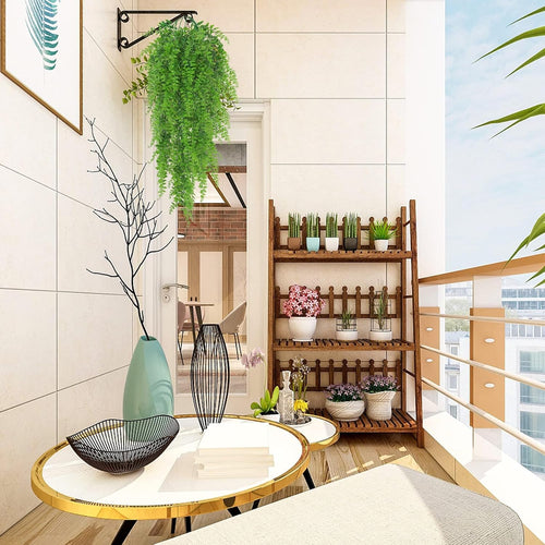 Huryfox Künstliche Pflanzen Hängend Farn Ranken - Kunststoff Ivy Blätter Dekoration für Innen und Außenbereiche, Künstliche Blattpflanzen Deko für Wohnzimmer, Küche, Balkon, Garten, Schlafzimmer