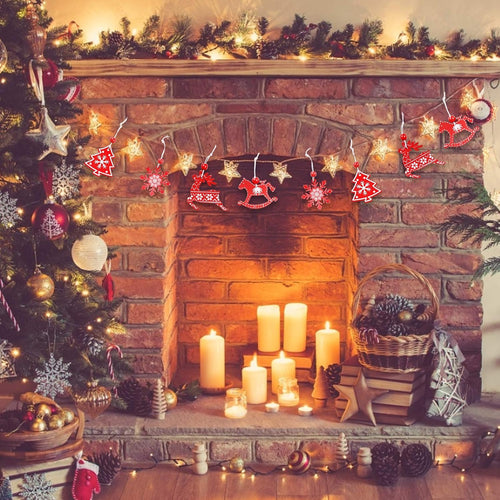 Weihnachtsbaum Deko,Holzanhänger Baumschmuck Weihnachten