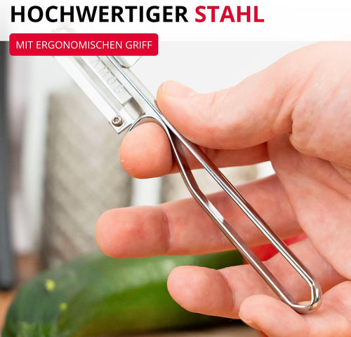Westmark Sparschäler Famos – mit geschärftem Ausstecher, Made in Germany
