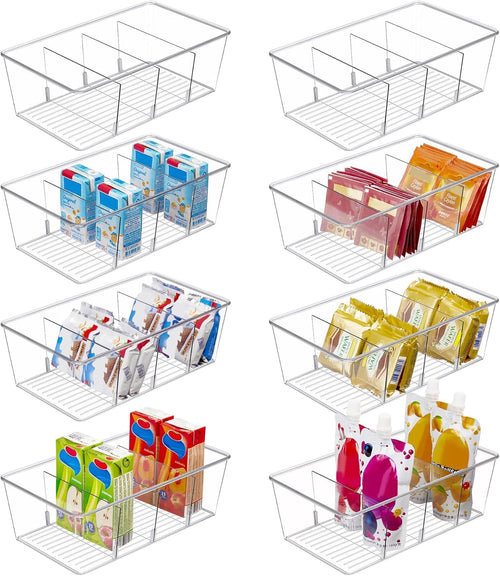 Vtopmart 4er Kühlschrank Organizer mit 4 Fächern