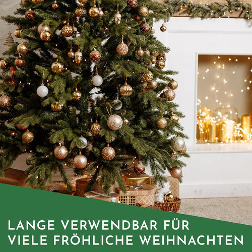 Nordstern Schnellaufhänger für Weihnachtsbaumschmuck 150er Pack, Silber