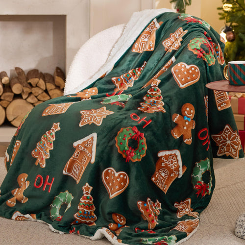 BEDSURE Sherpa Kuscheldecke Flauschig 150x200 - Sofadecke, Grau