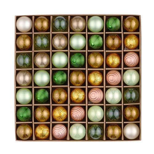 Valery Madelyn Weihnachtskugeln,49 stück Christbaumkugeln Weihnachtskugel mit Geschenkpaket, 3cm Weihnachtsbaumschmuck Christbaumschmuck mit Aufhänger,deko Weihnachten,Thema Rot Gold