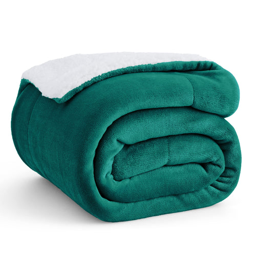 BEDSURE Sherpa Kuscheldecke Flauschig 150x200 - Sofadecke, Grau