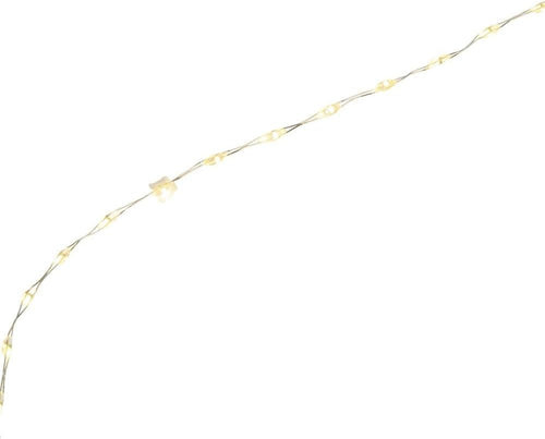 Ideen mit Herz LED-Draht-Lichterkette | 1,5 cm Lichtabstand | extra kleiner Lampenabstand | warmweiß | batteriebetrieben | inkl. Timer-Funktion (60 LEDs | 120 cm Kabellänge)