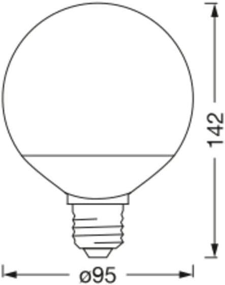 LEDVANCE E27 LED Lampe Wifi, Globeform Leuchtmittel mit 14 W (1521Lumen) ersetzt 100 W Glühbirne, dimmbar, RGBW Lichtfarbe (2700-6500K), kompatibel mit Alexa, google oder App, Lampen im 1er-Pack