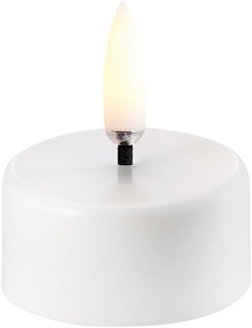 UYUNI Lighting LED Teelicht Tealight 400 White Plain 3.9 x 4.7 cm