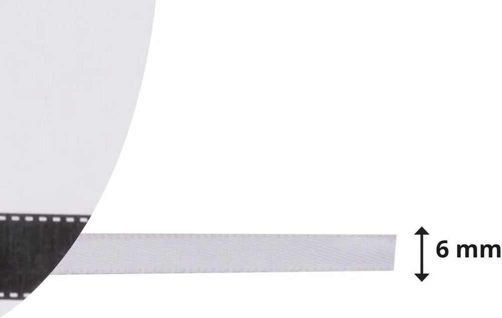 Vaessen Creative Satinband, Elfenbein, 6 mm x 10 m Doppelsatinband, Schleifenband, Dekoband, Geschenkband, Stoffband für Hochzeit, Taufe und Geburtstagsgeschenke