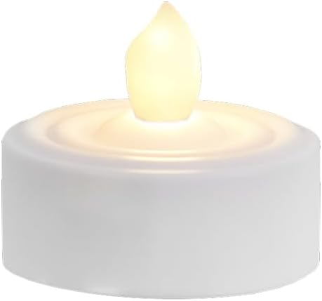 Star LED-Teelicht "T-Light", 2 Stück, flackernd inklusive Batterien, Timer Blisterpackung, 2,9 x 3,6 x 3,6 cm, weiß 068-05