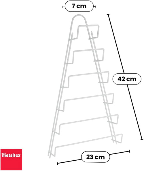 Metaltex 362806014 Kiwi Topfdeckelhalter, 6 Abdeckung, Weiß