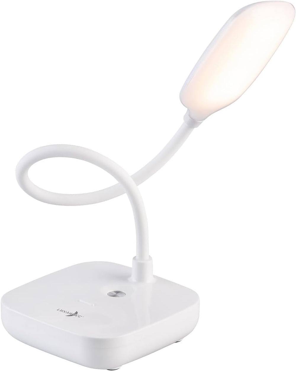 Schreibtischlampe: Dimmbare Akku-Schwanenhals-Schreibtischleuchte, 245 Lumen, 7 Watt, CCT (Tischlampe Schreibtischlampe, Schwanenhals, Steckdose)
