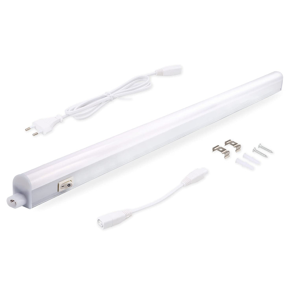 da LIGHT Led Unterbauleuchte Küche 5W 31,5cm 450lm 4000k Neutralweiß Unterbau Lichtleiste Küchenlampe Schrankbeleuchtung Superhell Weiß für Küche Schrank Erweiterbar durch Stecksystem