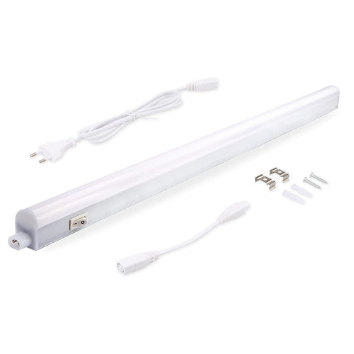 da LIGHT Led Unterbauleuchte Küche 5W 31,5cm 450lm 4000k Neutralweiß Unterbau Lichtleiste Küchenlampe Schrankbeleuchtung Superhell Weiß für Küche Schrank Erweiterbar durch Stecksystem