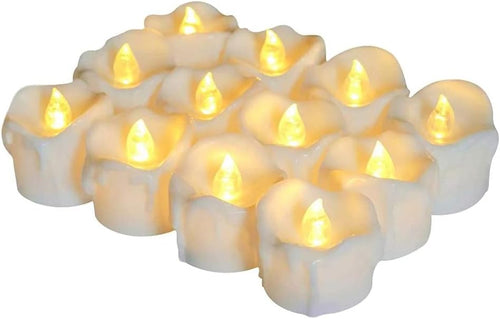 LED Teelichter mit Timer, 12 Stück