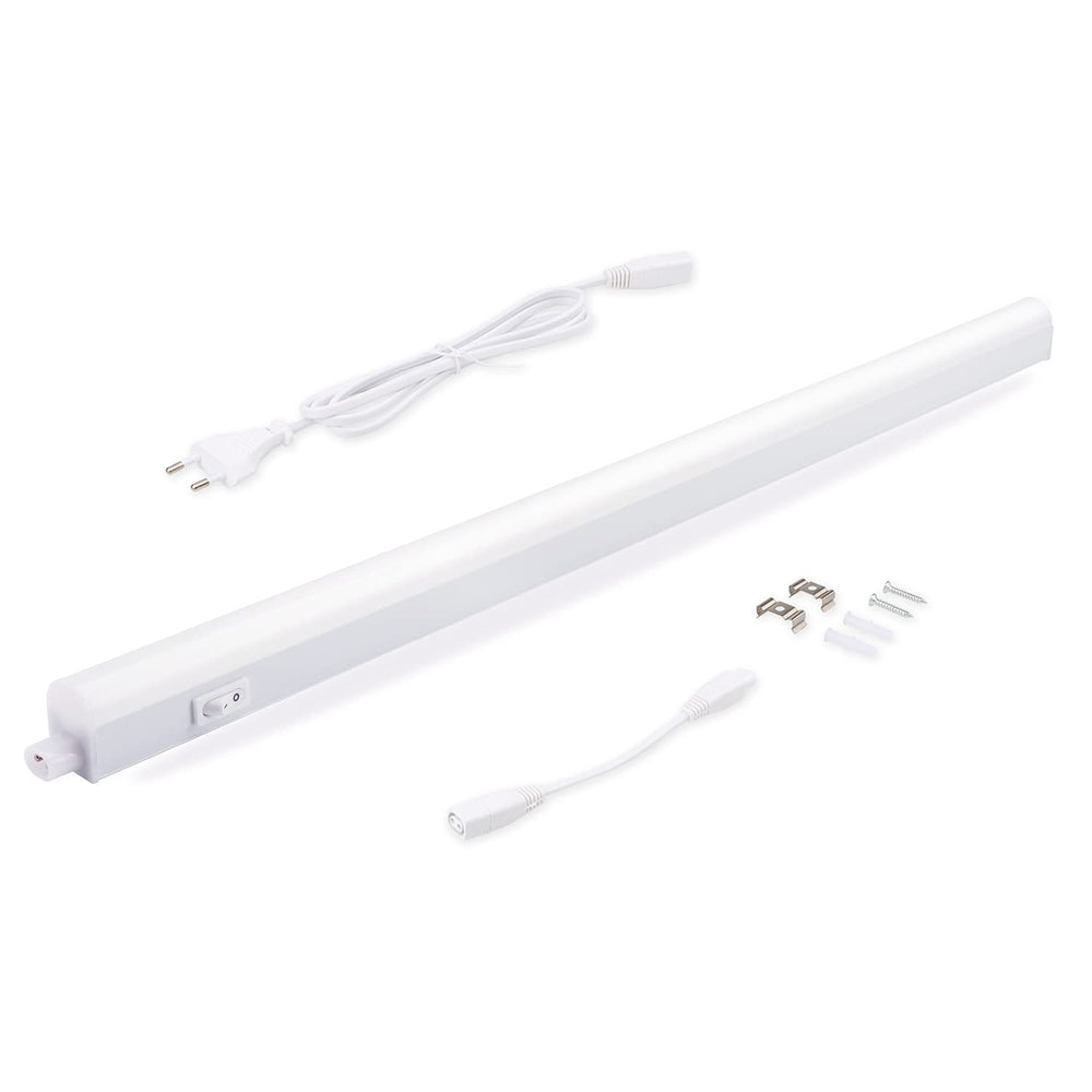 da LIGHT Led Unterbauleuchte Küche 5W 31,5cm 450lm 4000k Neutralweiß Unterbau Lichtleiste Küchenlampe Schrankbeleuchtung Superhell Weiß für Küche Schrank Erweiterbar durch Stecksystem