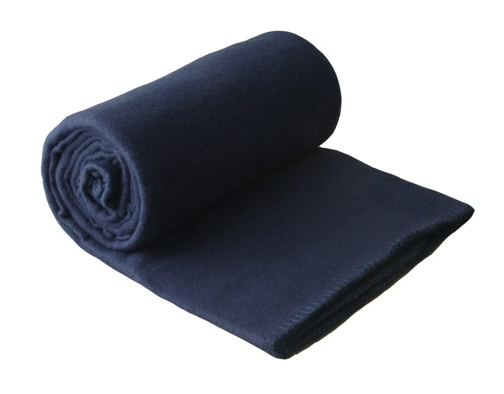 CB Home & Style Fleecedecke Uni 130 x 170 cm Schwarz