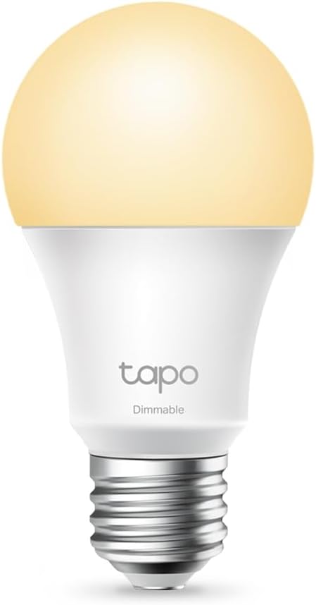 Tapo TP-Link L510E smarte WLAN Glühbirne E27, dimmbar, kein Hub notwendig, kompatibel mit Alexa, Google Assistant, Abläufe und Zeitpläne
