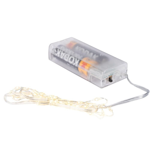 Ideen mit Herz LED-Draht-Lichterkette | 1,5 cm Lichtabstand | extra kleiner Lampenabstand | warmweiß | batteriebetrieben | inkl. Timer-Funktion (60 LEDs | 120 cm Kabellänge)