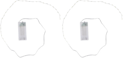 Ideen mit Herz LED-Draht-Lichterkette | 1,5 cm Lichtabstand | extra kleiner Lampenabstand | warmweiß | batteriebetrieben | inkl. Timer-Funktion (60 LEDs | 120 cm Kabellänge)