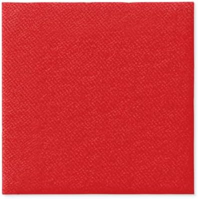 PAW Stoffähnliche Cocktailservietten 20 x 20 cm, 100 Stück - Rot