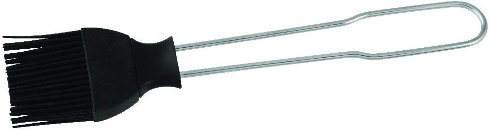 Fackelmann Backpinsel, Küchen-Pinsel mit Silikon-Borsten, hochwertiger Bratpinsel (Farbe: Silber/Schwarz), Menge: 1 Stück, 20 cm