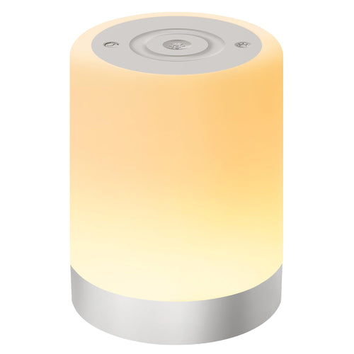Auxmir Nachttischlampe Touch Dimmbar 3000mAh, Nachtlicht mit Timer, Braun