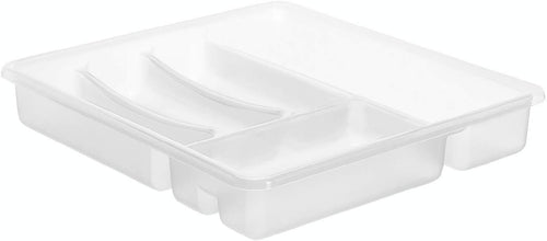 Rotho Basic Besteckkasten mit 6 Fächern, Kunststoff (PP) BPA-frei, anthrazit, (39,0 x 32,0 x 6,0 cm)