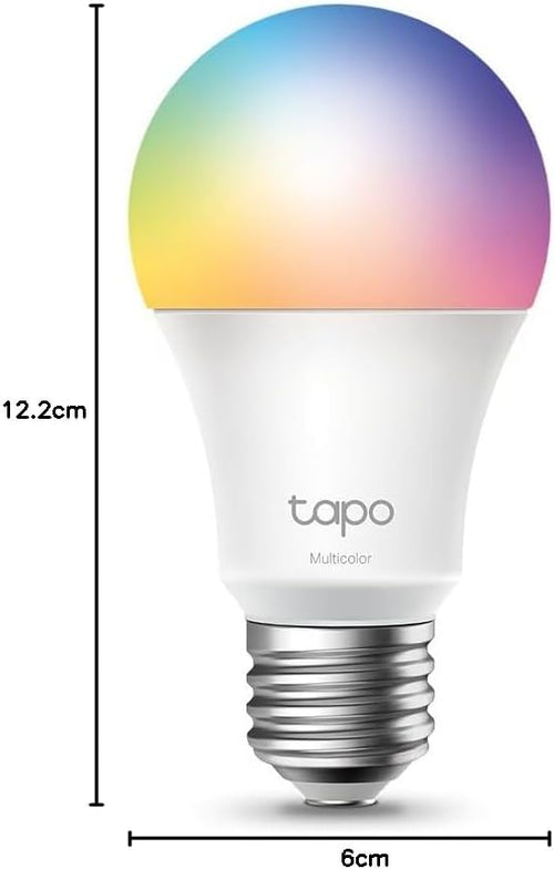 Tapo L530E alexa Lampe E27, Energie sparen, Mehrfarbrige dimmbare smarte WLAN Glühbirne, Smart home alexa zubehör, Abläufe und Zeitpläne, Kein Hub notwendig