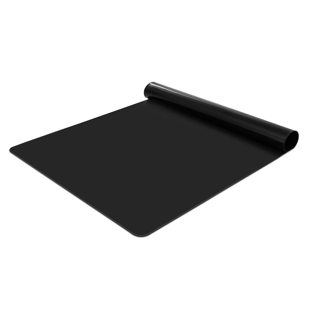 KitchenRaku Große Silikonmatte, Rutschfeste Tischunterlage, Hitzebeständige Antihaftmatte,Silikon Unterlage Antihafte Tischmatte Arbeitsmatte Thekenmatte (Schwarz, 40x30x0.07cm)